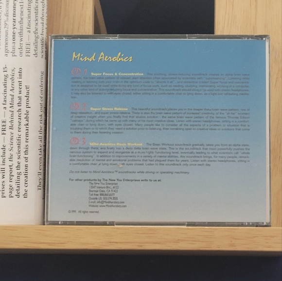 Mind Aerobics New You Enterprises 3 CD's Mind Science Improve Quality Your Life. - Picture 4 of 6